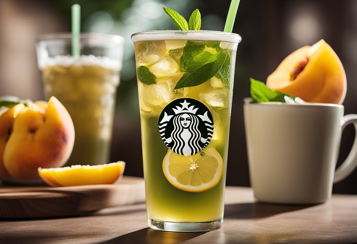 calories in a starbucks peach green tea lemonade