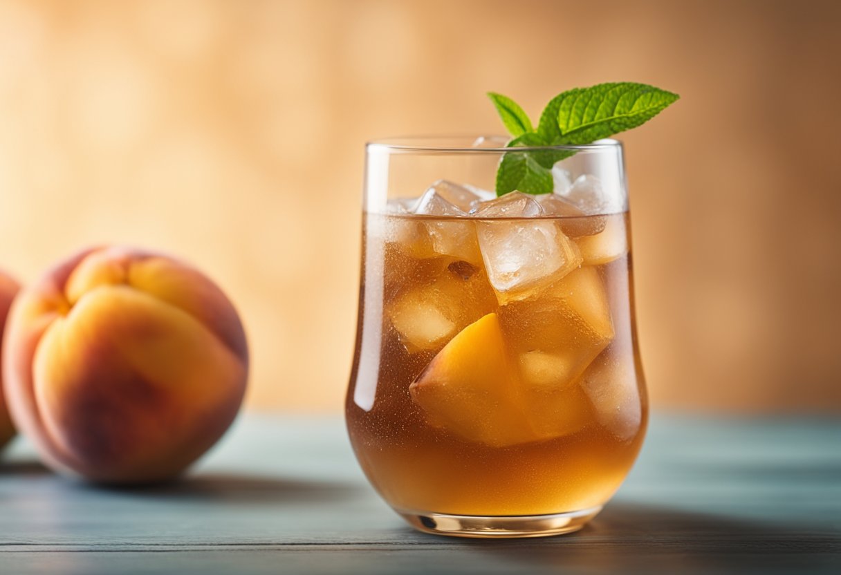 starbucks peach iced tea